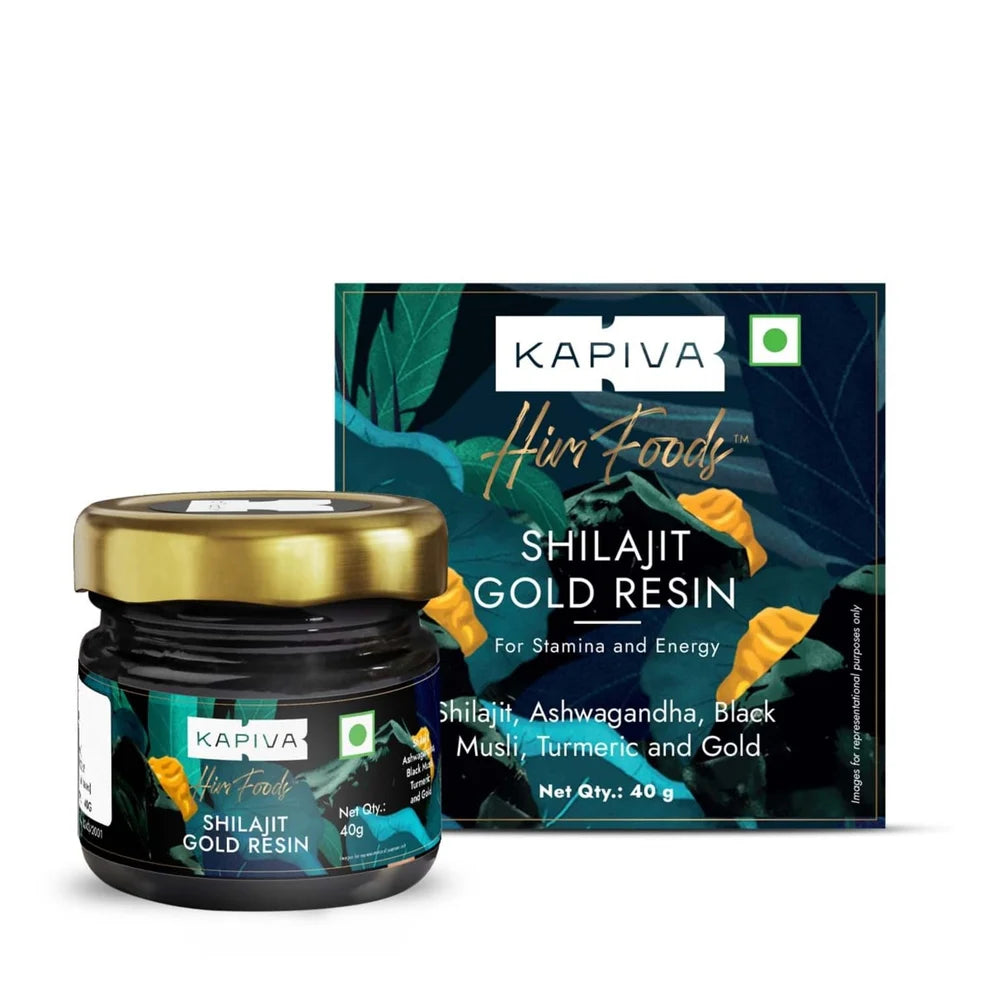 Kapiva Shilajit Gold Resin | Contains 24 Carat Gold | 40 Gram