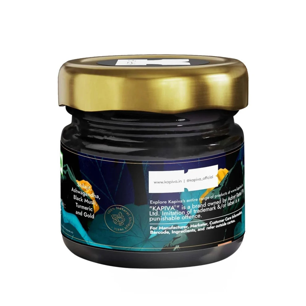 Kapiva Shilajit Gold Resin | Contains 24 Carat Gold | 40 Gram